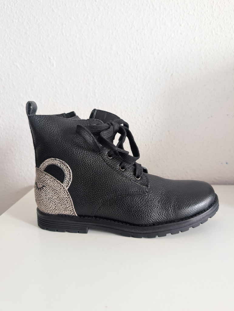 Bota Corta Skull Piel Negro Talla 39