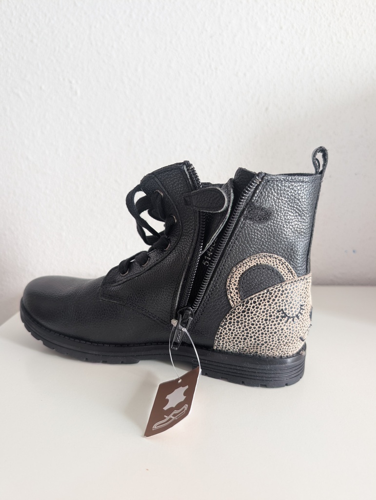 Bota Corta Skull Piel Negro Talla 39