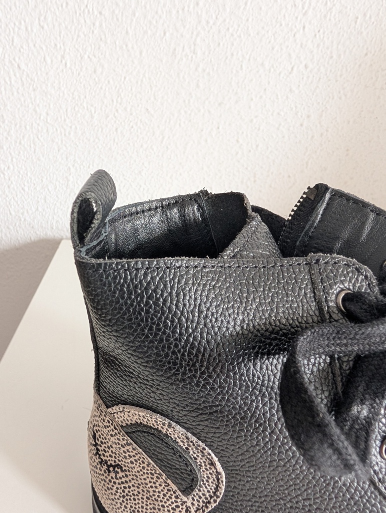 Bota Corta Skull Piel Negro Talla 39