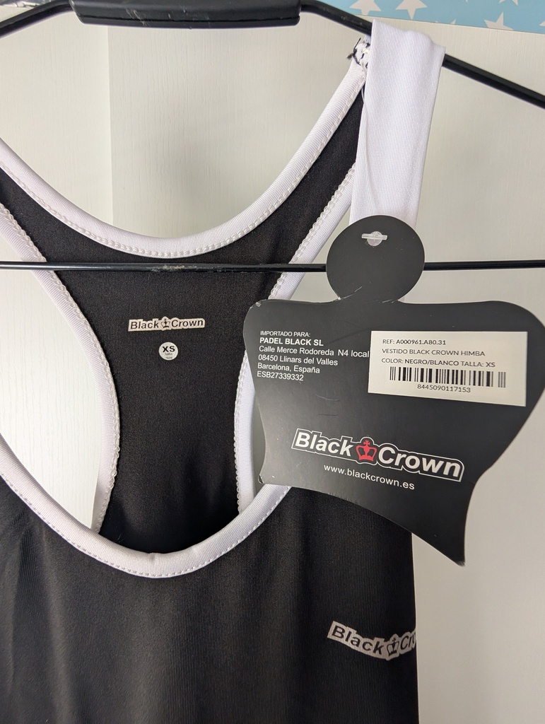 Conjunto Black Crown Himba Negro/Blanco Talla XS