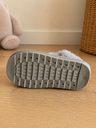 Botas Kids Plateadas con glitter y pelo gris · Talla 26