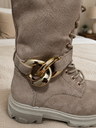 Botas Altas Lovely Skull Kids Beige Talla 32