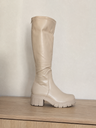 Botas Largar Merry Scott Beige Charol Talla 41