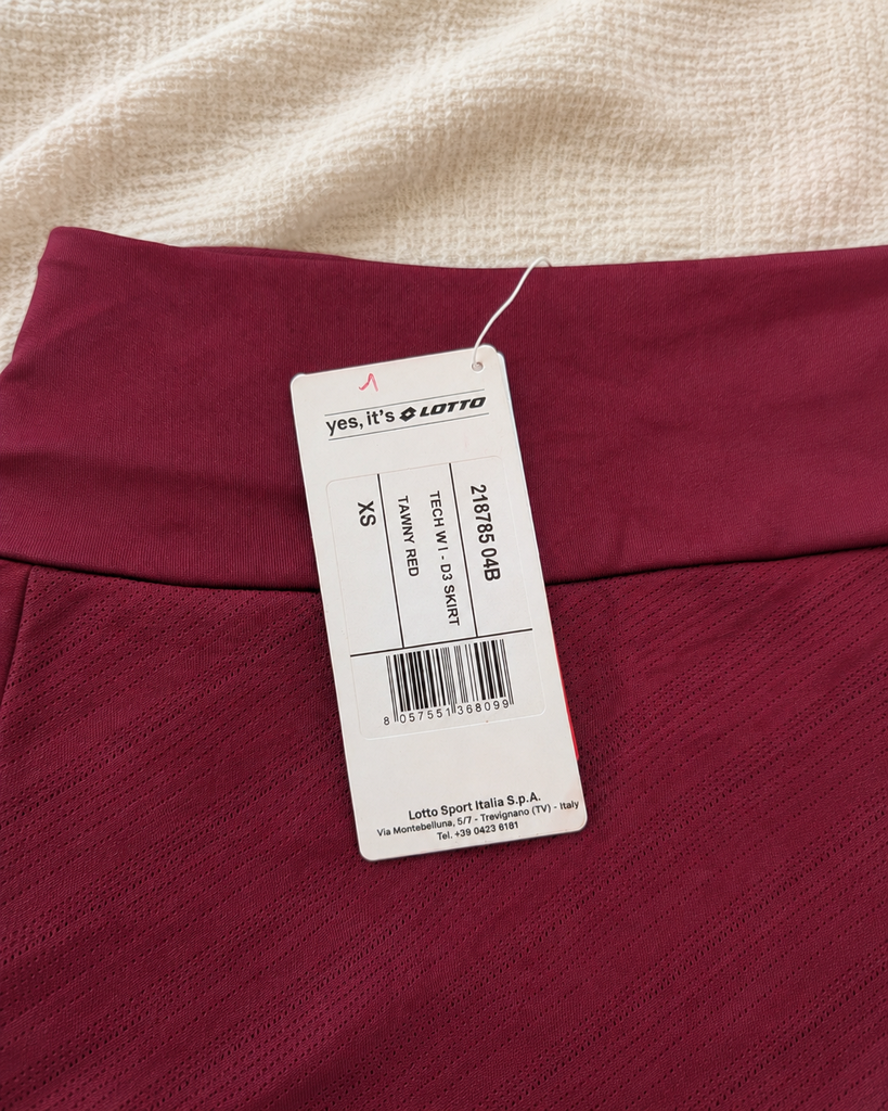 Falda Lotto Skirt Tawny Red Talla XS