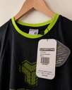 Camiseta Cartri Negra / Verde Lima – Talla XL