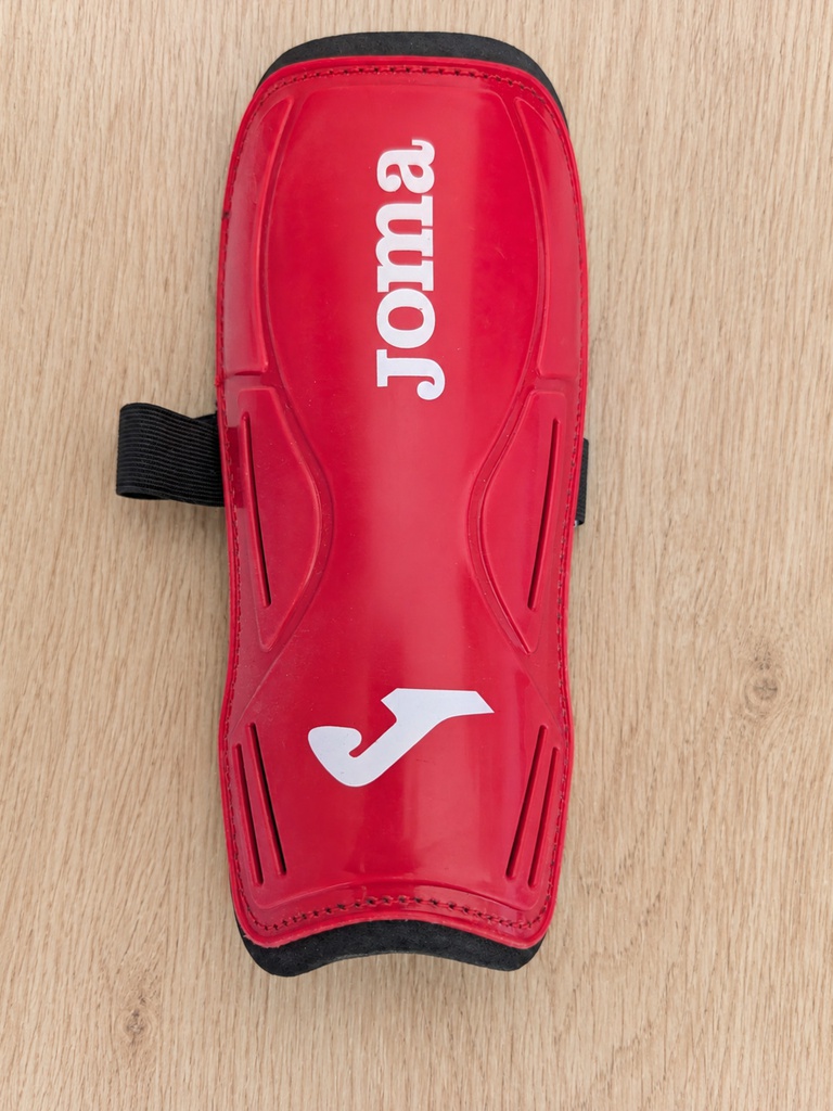 Espinilleras de fútbol Joma Brasil 12 rojas – Talla L