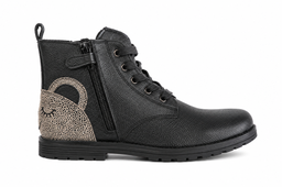 [RF00022] Botas Corta Skull Kids Piel Negro Talla 32